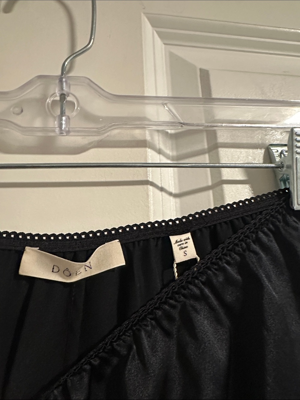 NWT Doen Iona Silk Lace Short in Black size S - Picture 6 of 13